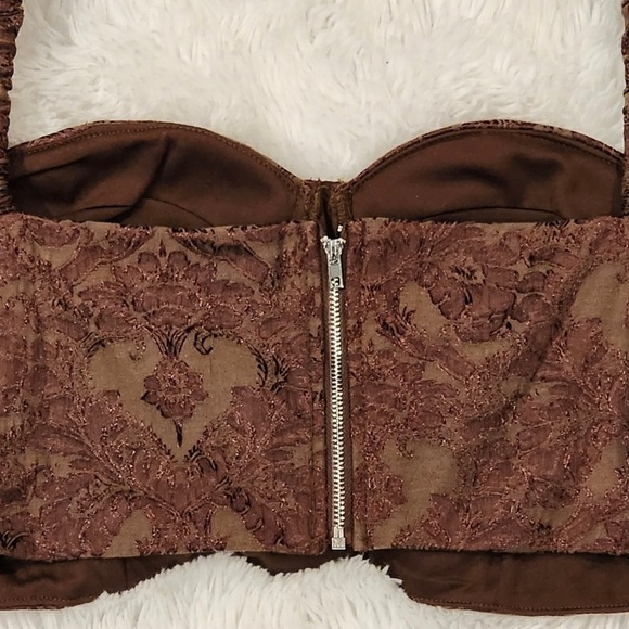 Jacquard Bustier Top Sz. Large - Picture 6 of 9